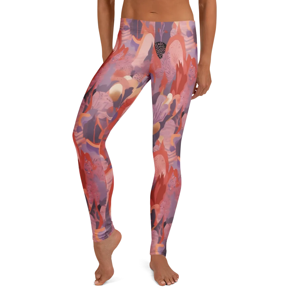 Lavender Current on Leggings — Front