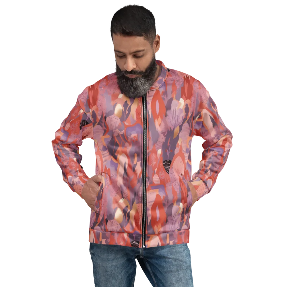 Lavender Current on Bomber Jacket — Front
