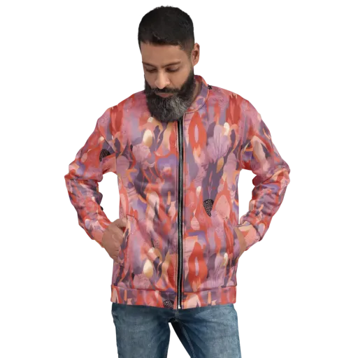 Lavender Current on a Bomber Jacket