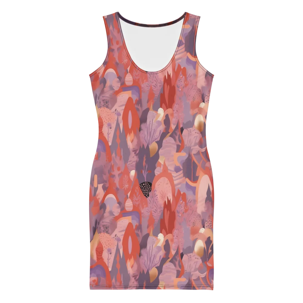 Lavender Current on Bodycon Dress — Front