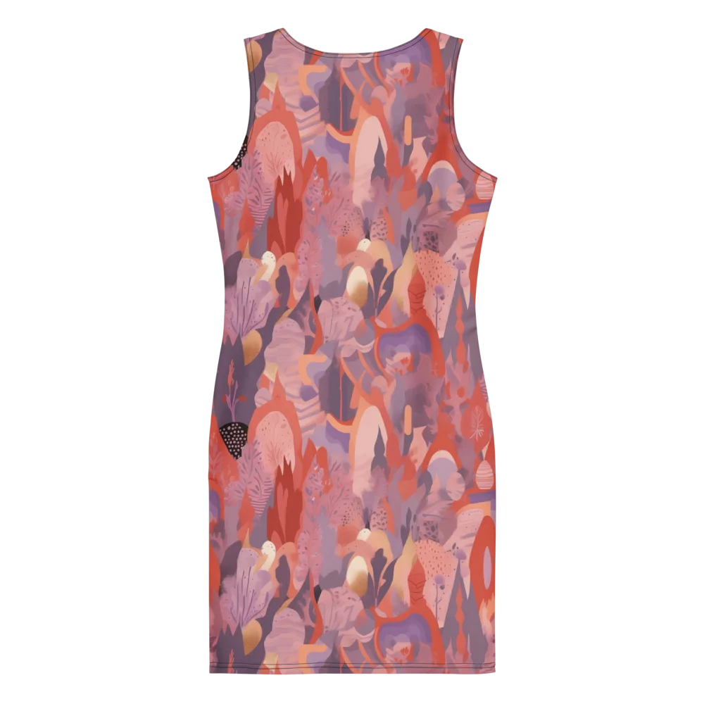 Lavender Current on Bodycon Dress — Back