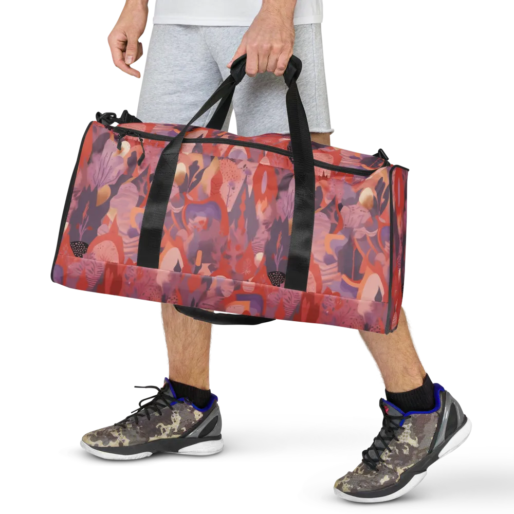 Lavender Current on Duffle Bag — Front