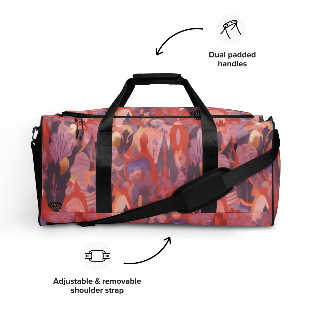 Lavender Current on Duffle Bag — Front