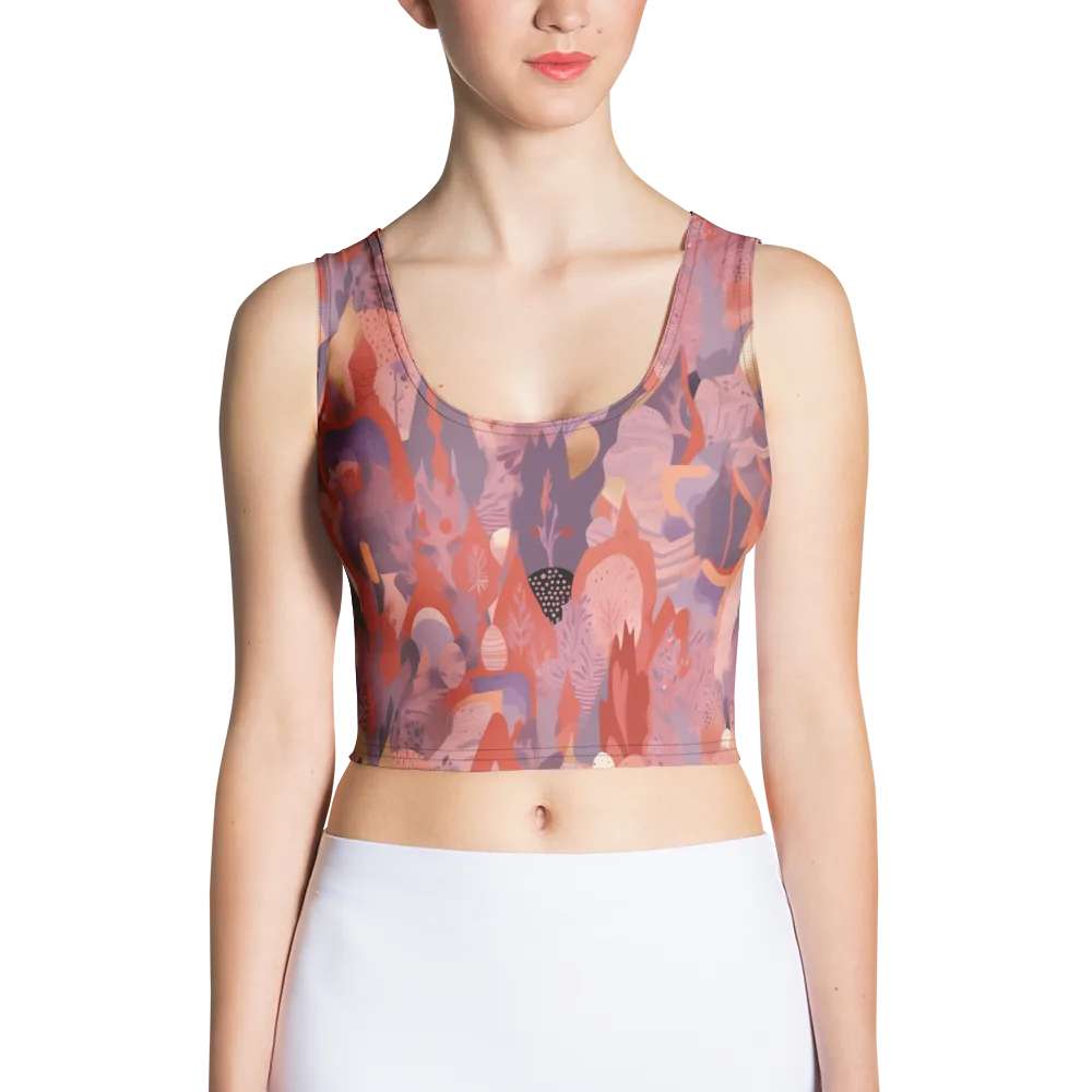 Lavender Current on Crop Top — Front