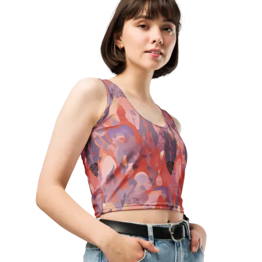 Lavender Current on a Crop Top