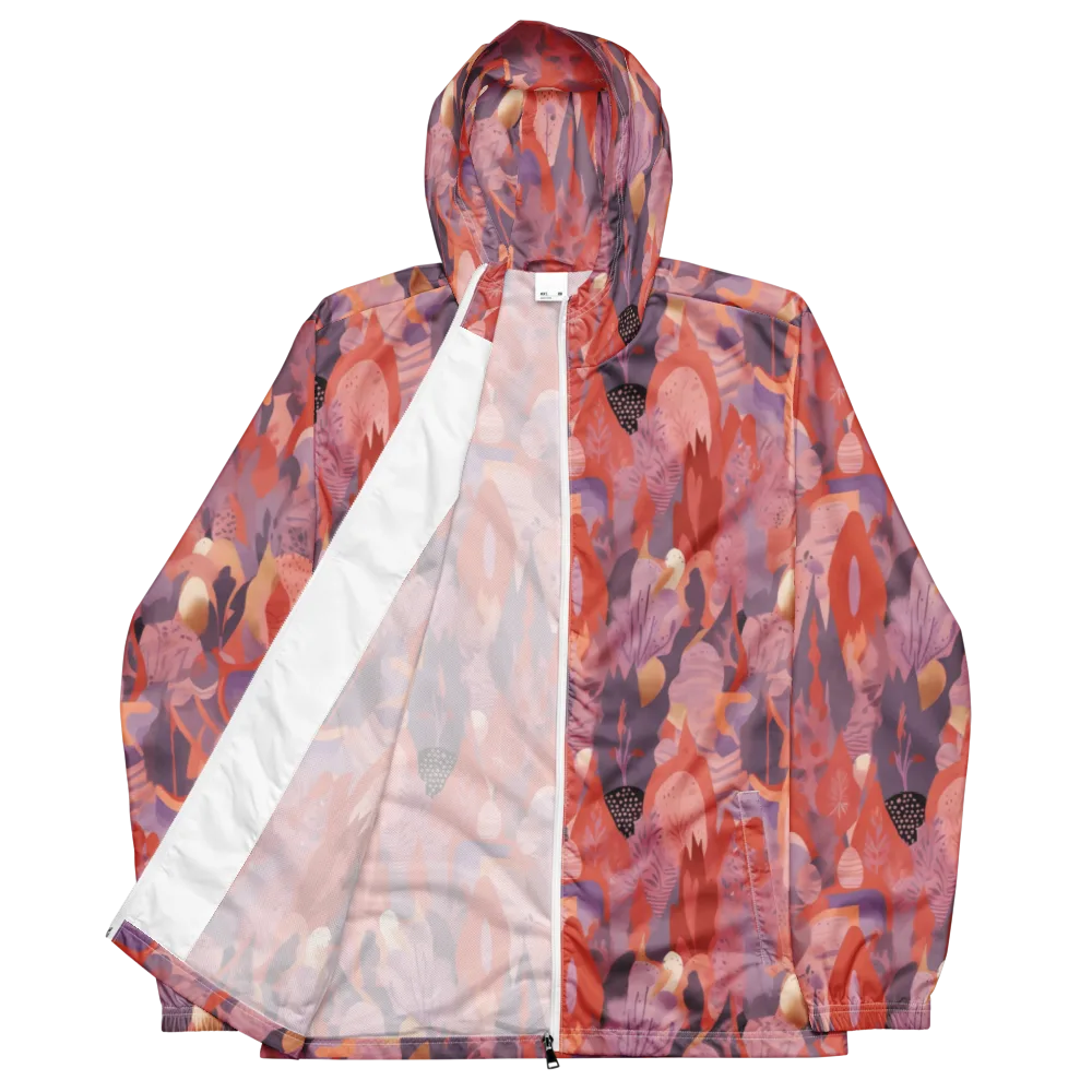 Lavender Current on Men's Windbreaker — Front