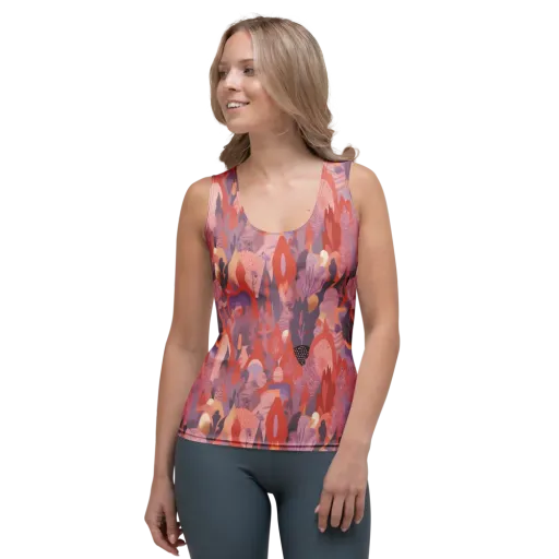 Lavender Current on a Women's Tank Top