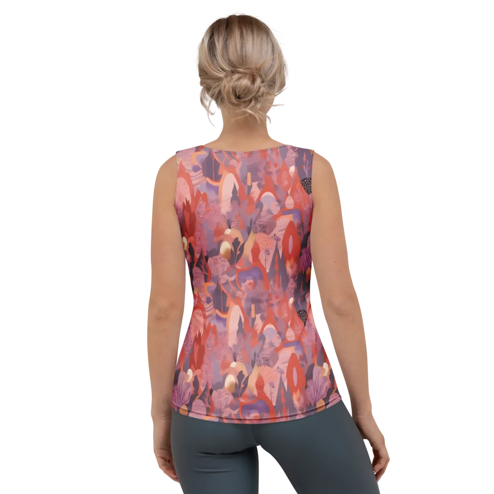 Lavender Current on Women's Tank Top — Back