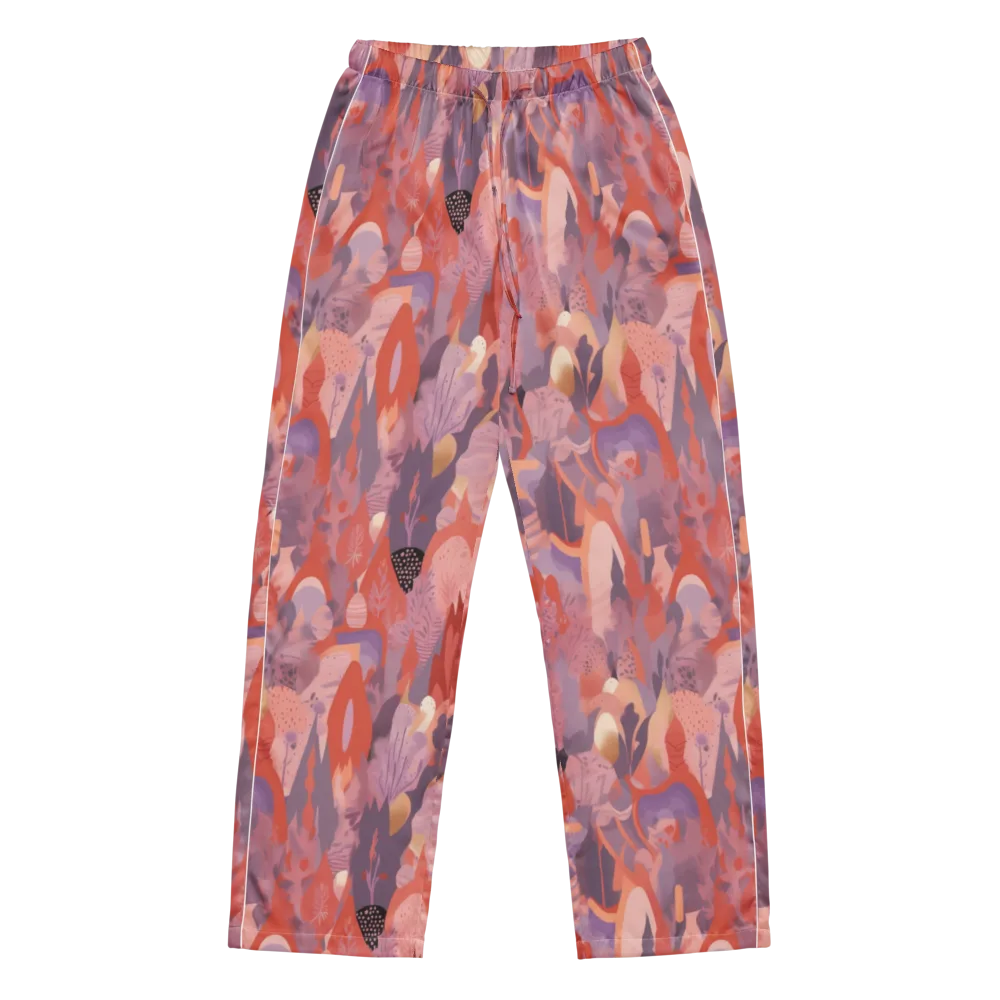 Lavender Current on Women's Pajama Pants — Front