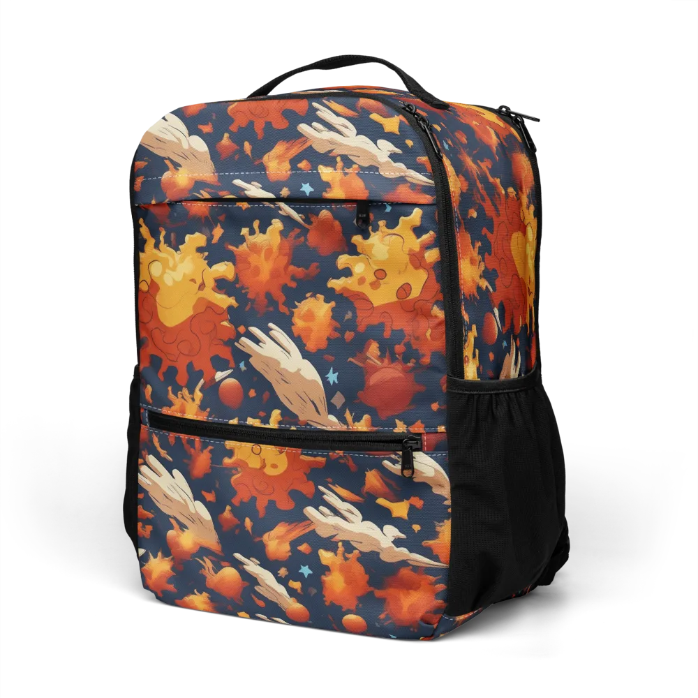 Solar Flock on Utility Backpack — Left Front