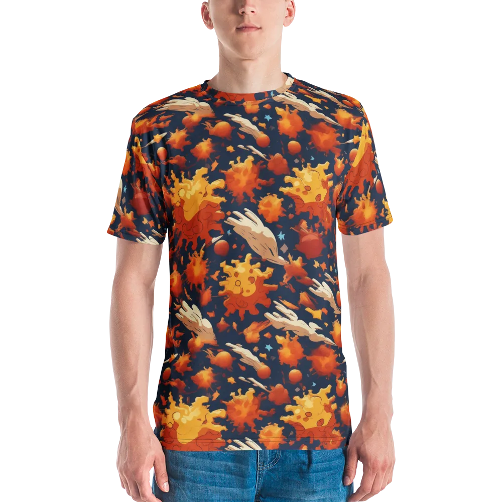 Solar Flock on Men's Crew Neck T-Shirt — Front