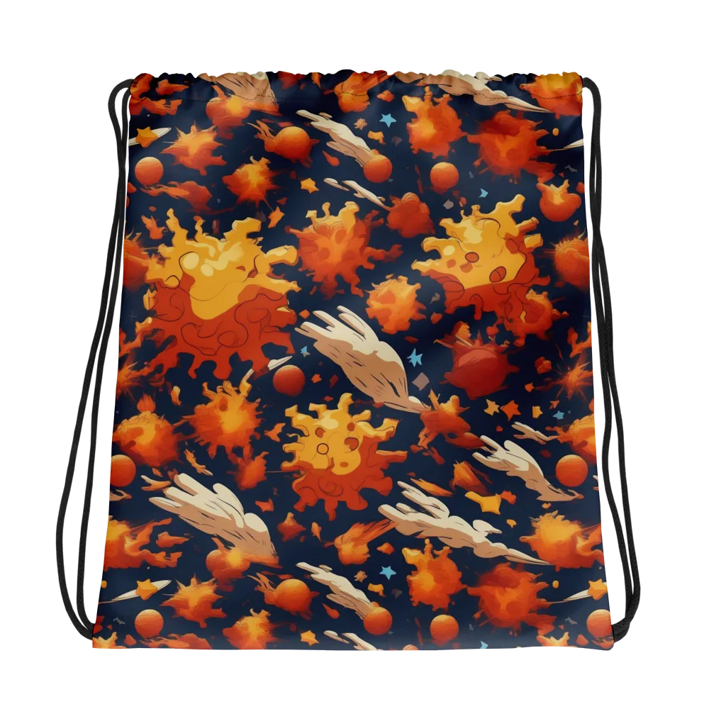 Solar Flock on Drawstring Bag — Photo
