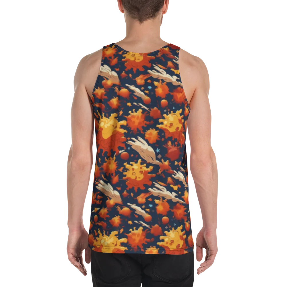 Solar Flock on Men's Tank Top — Back