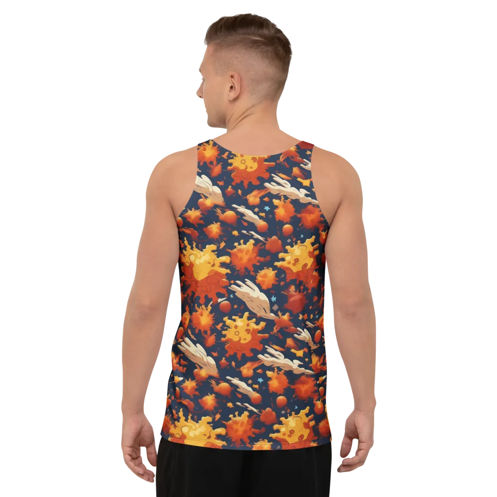 Solar Flock on Men's Tank Top — Back