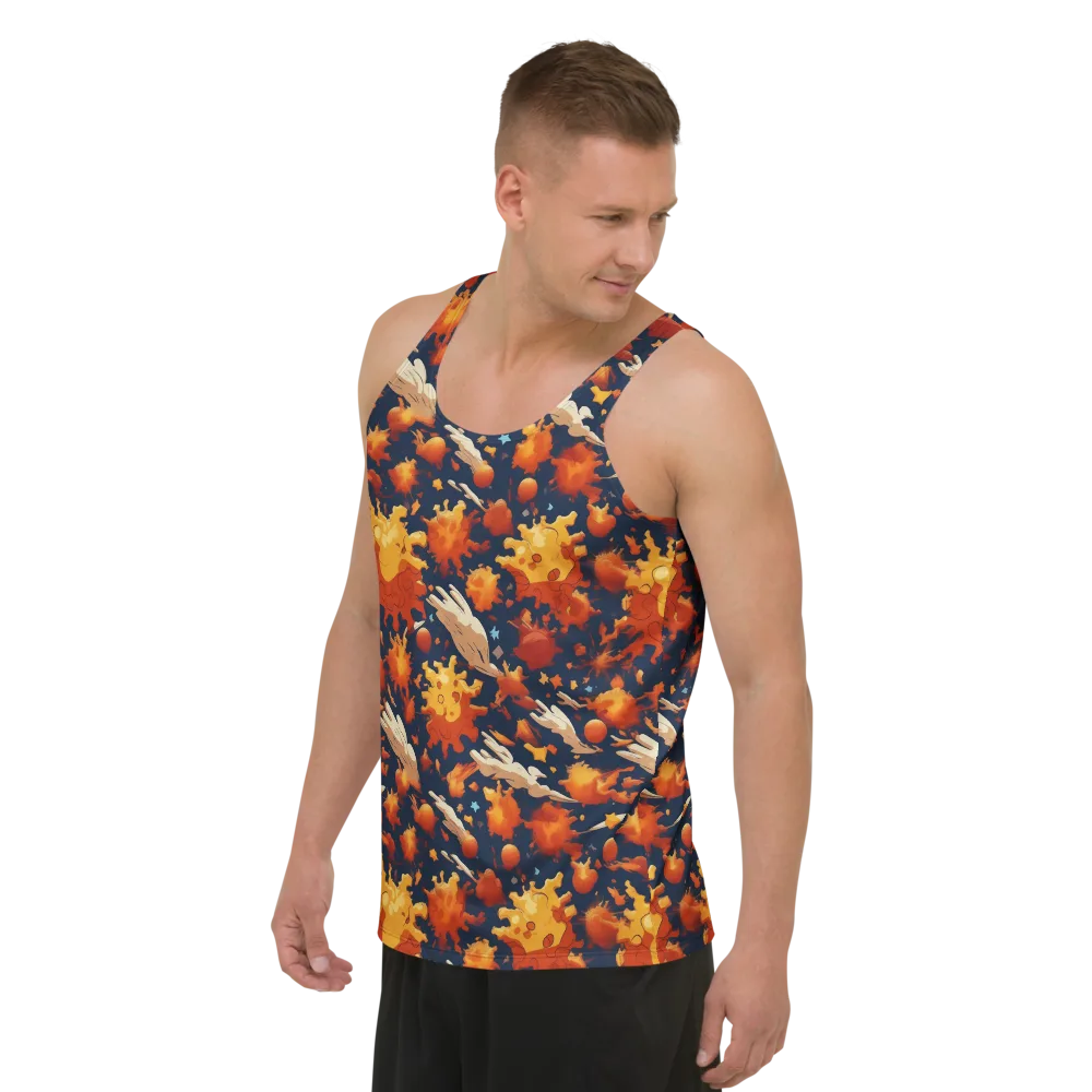 Solar Flock on Men's Tank Top — Left Front