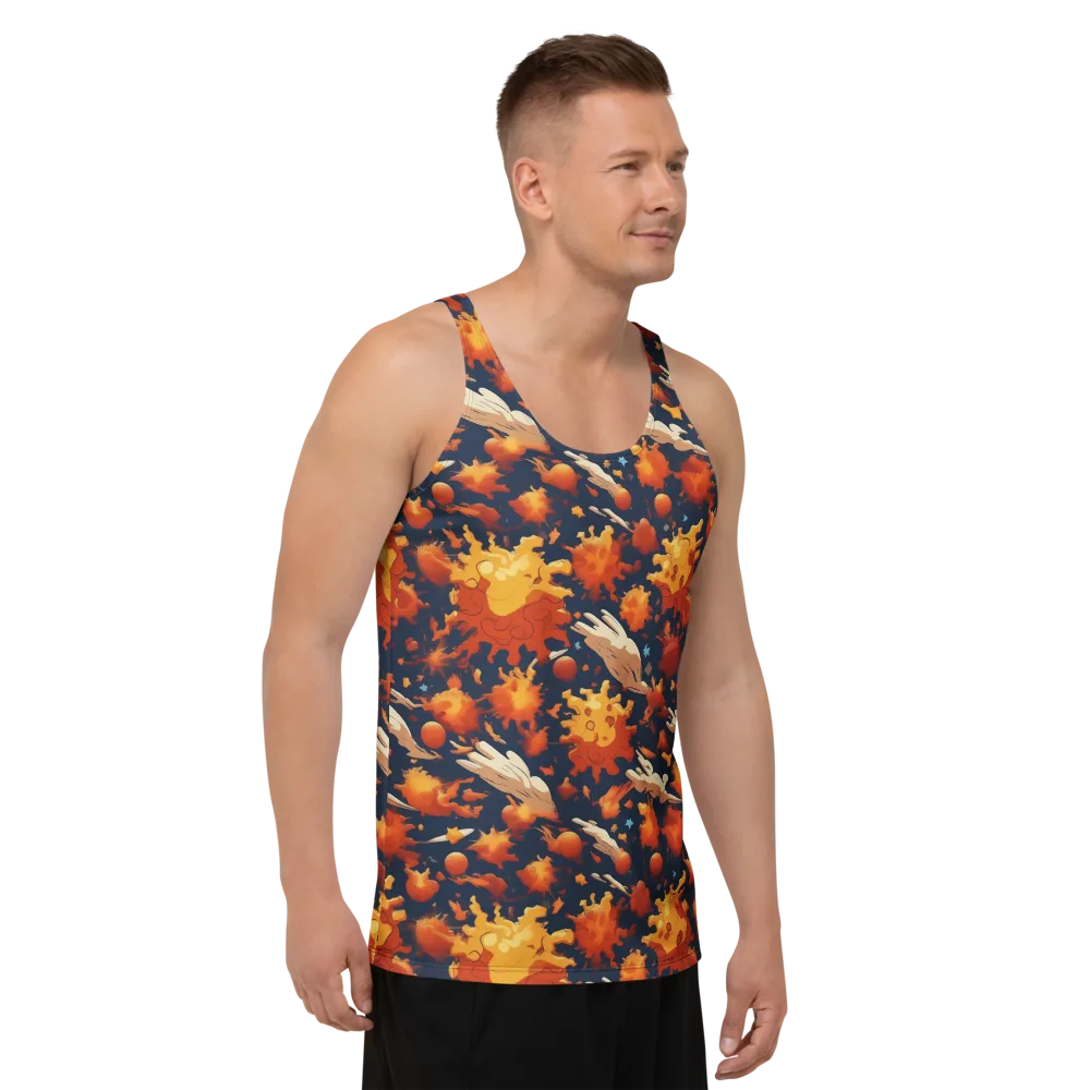 Solar Flock on Men's Tank Top — Right Front