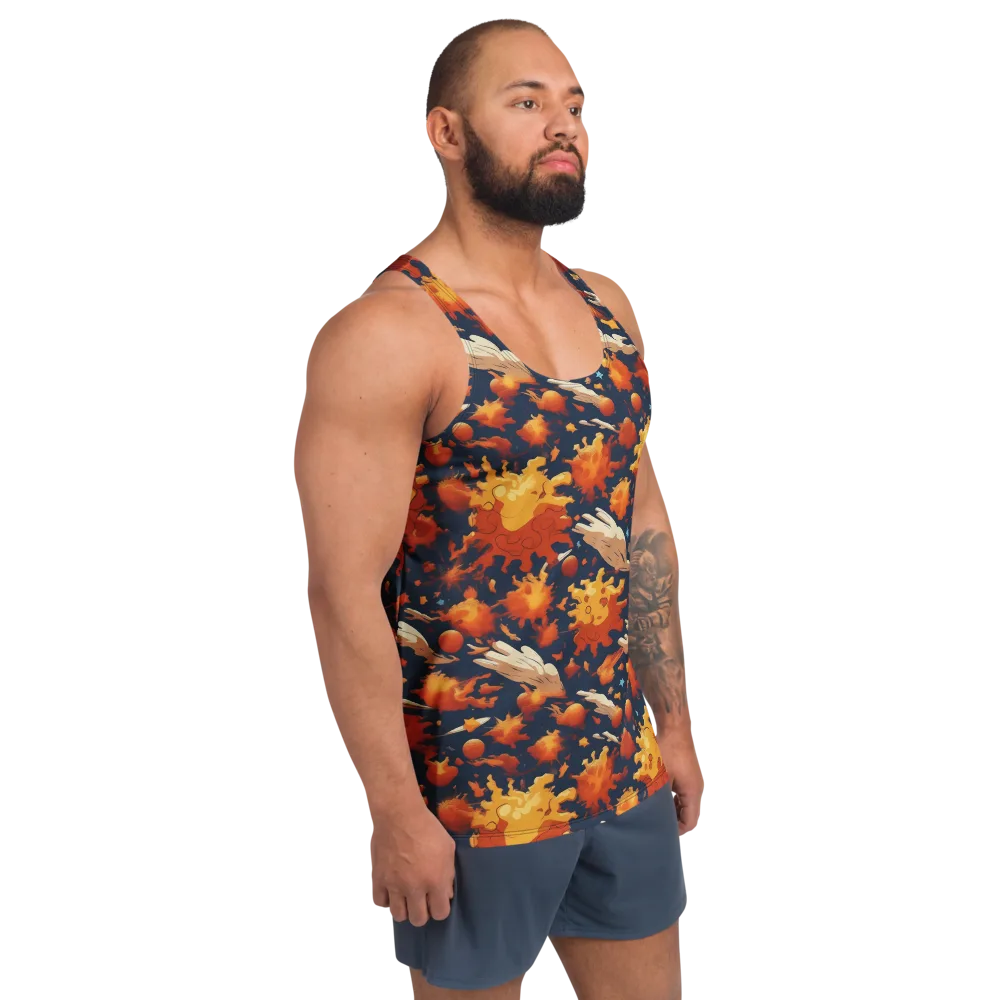 Solar Flock on Men's Tank Top — Right Front