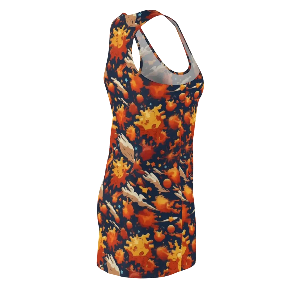Solar Flock on Racerback Dress — Back Side