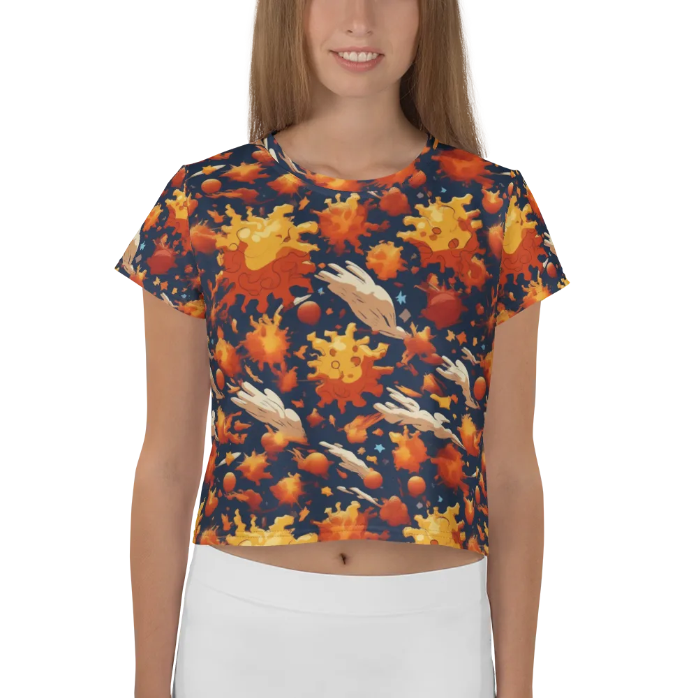 Solar Flock on Crop Tee — Front