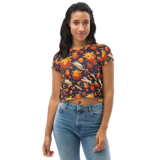 Solar Flock on a Crop Tee
