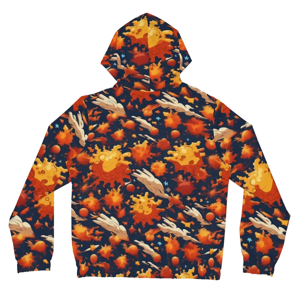 Solar Flock on Women's Full-Zip Hoodie — Back