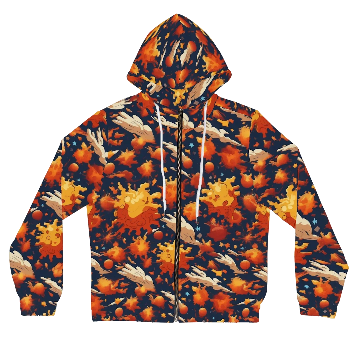 Solar Flock on Women's Full-Zip Hoodie — Front