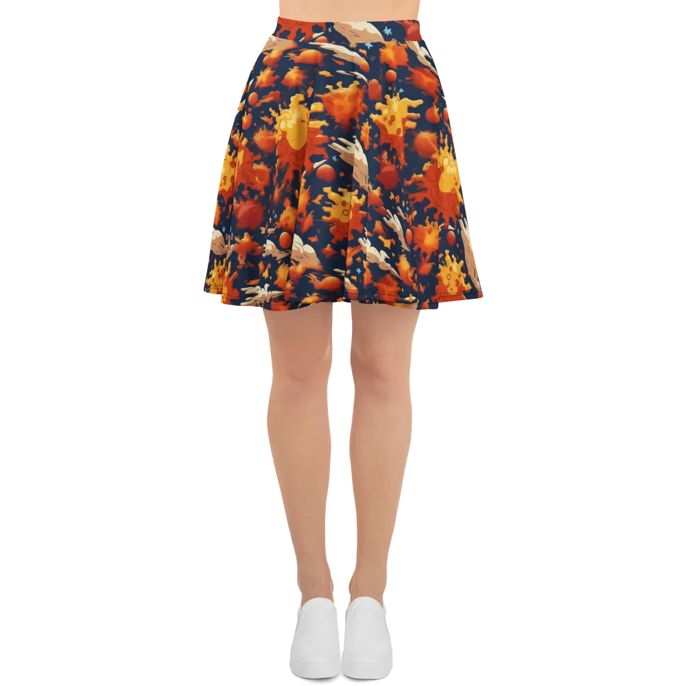 Solar Flock on Skater Skirt — Front