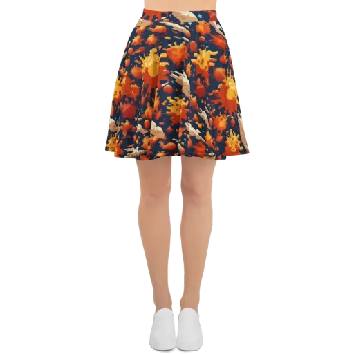 Solar Flock on a Skater Skirt