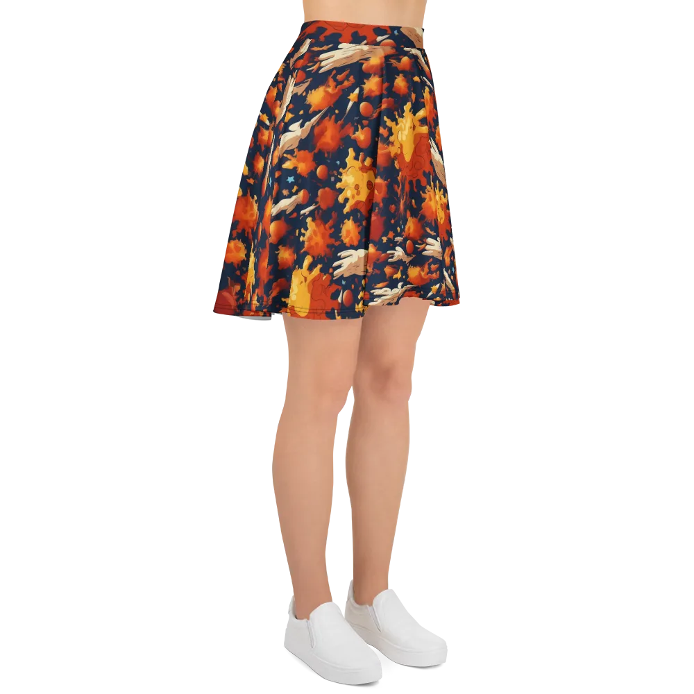 Solar Flock on Skater Skirt — Right