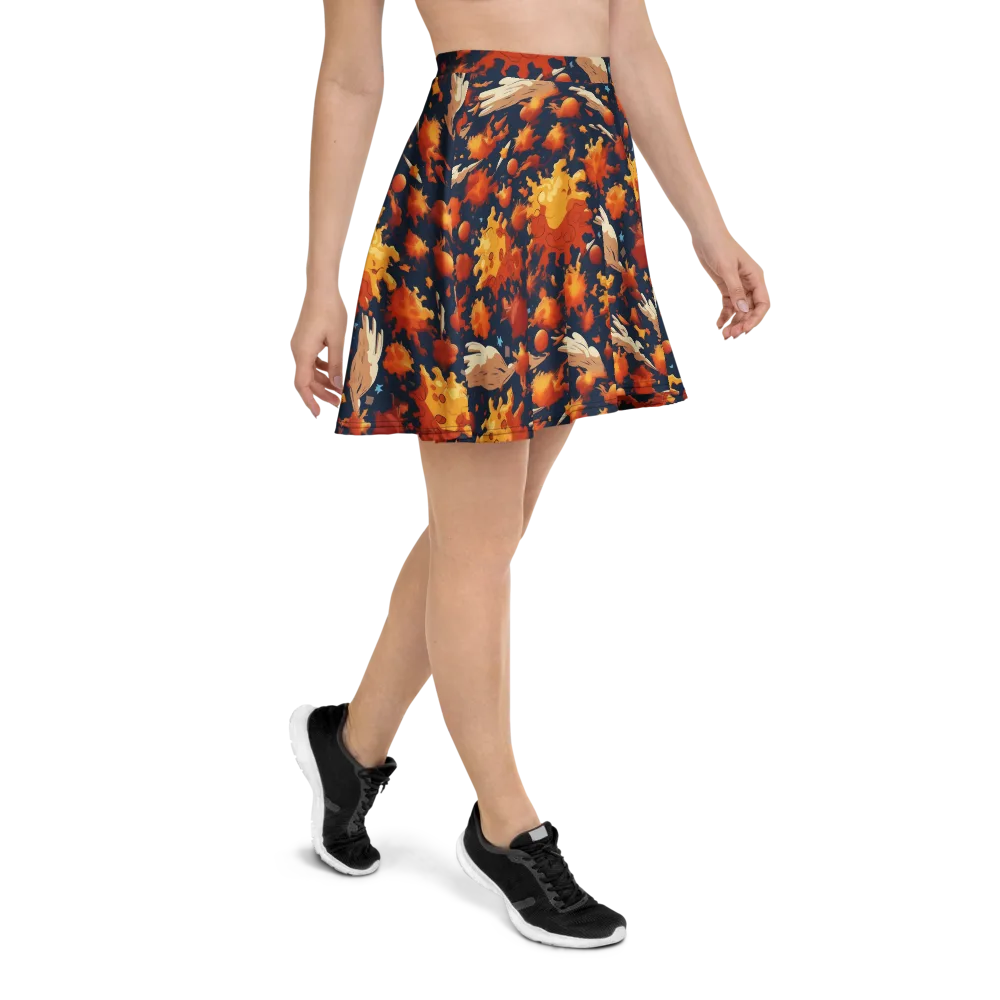 Solar Flock on Skater Skirt — Right