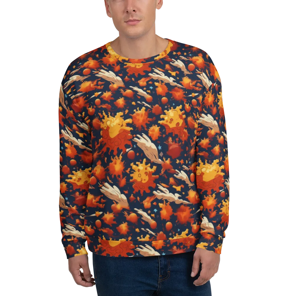 Solar Flock on Sweatshirt — Front