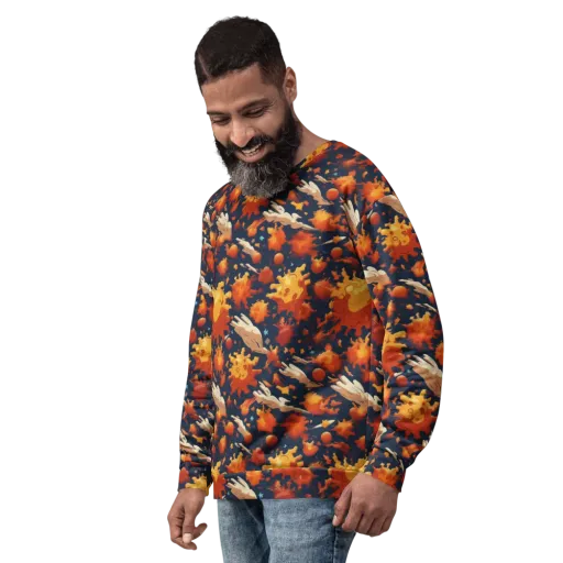 Solar Flock on a Sweatshirt