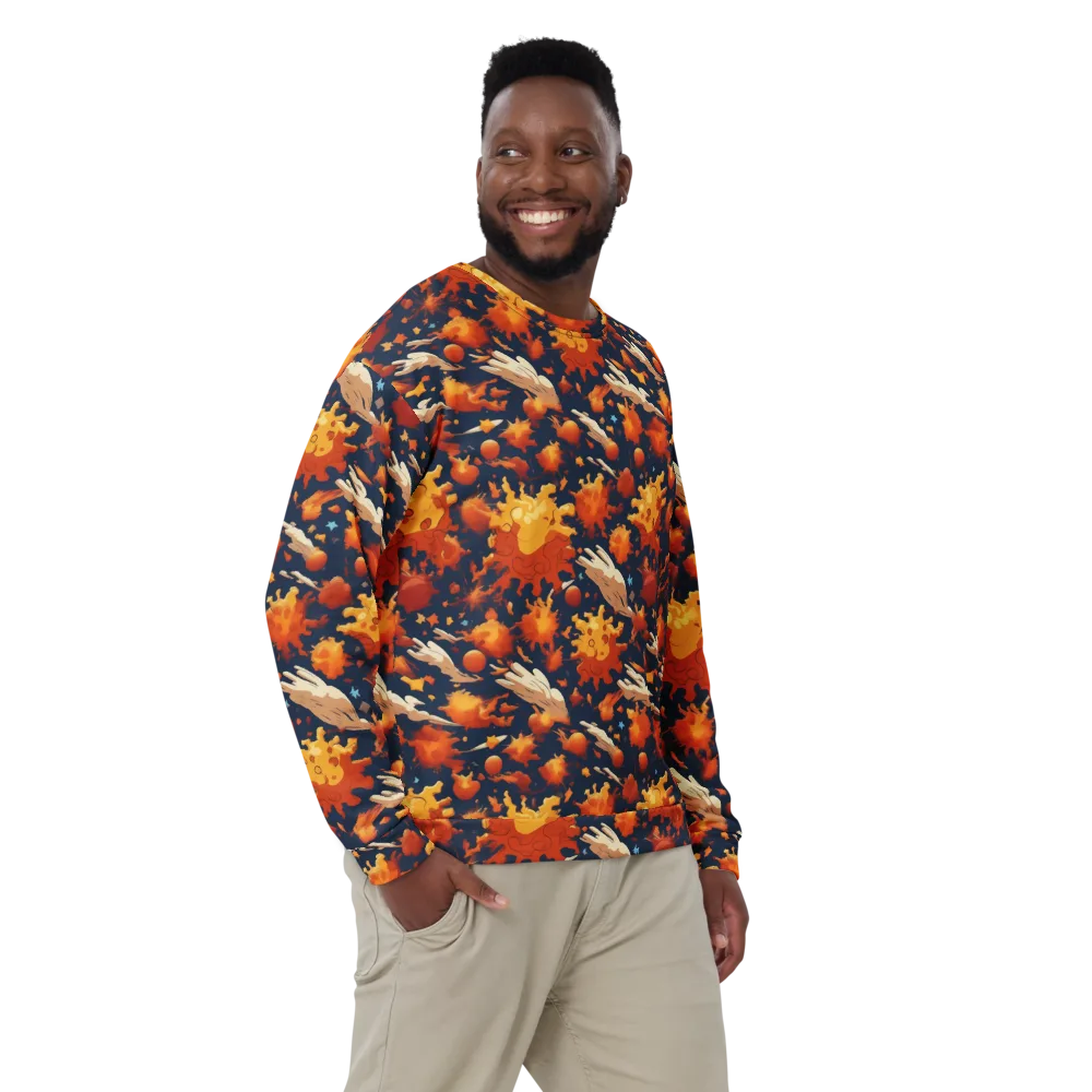 Solar Flock on Sweatshirt — Front