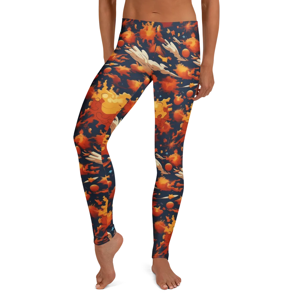Solar Flock on Leggings — Front