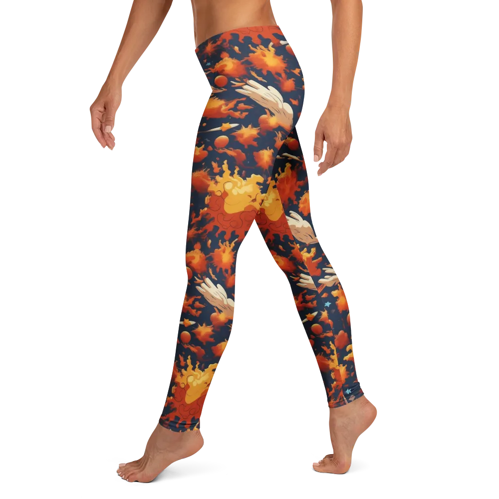 Solar Flock on Leggings — Left
