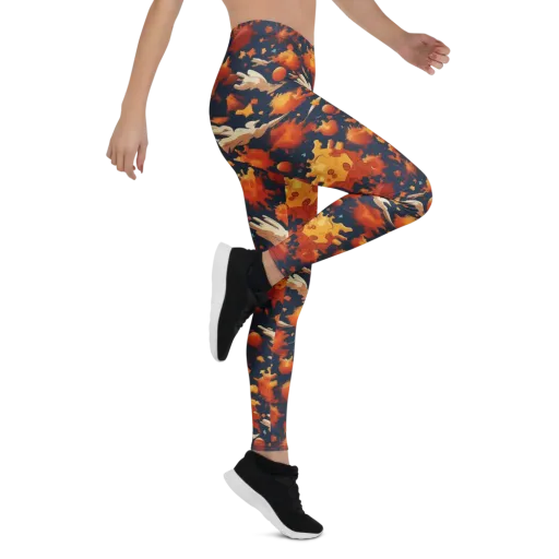 Solar Flock on a Leggings
