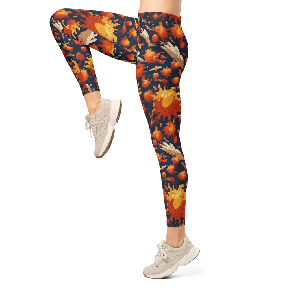 Solar Flock on Leggings — Left