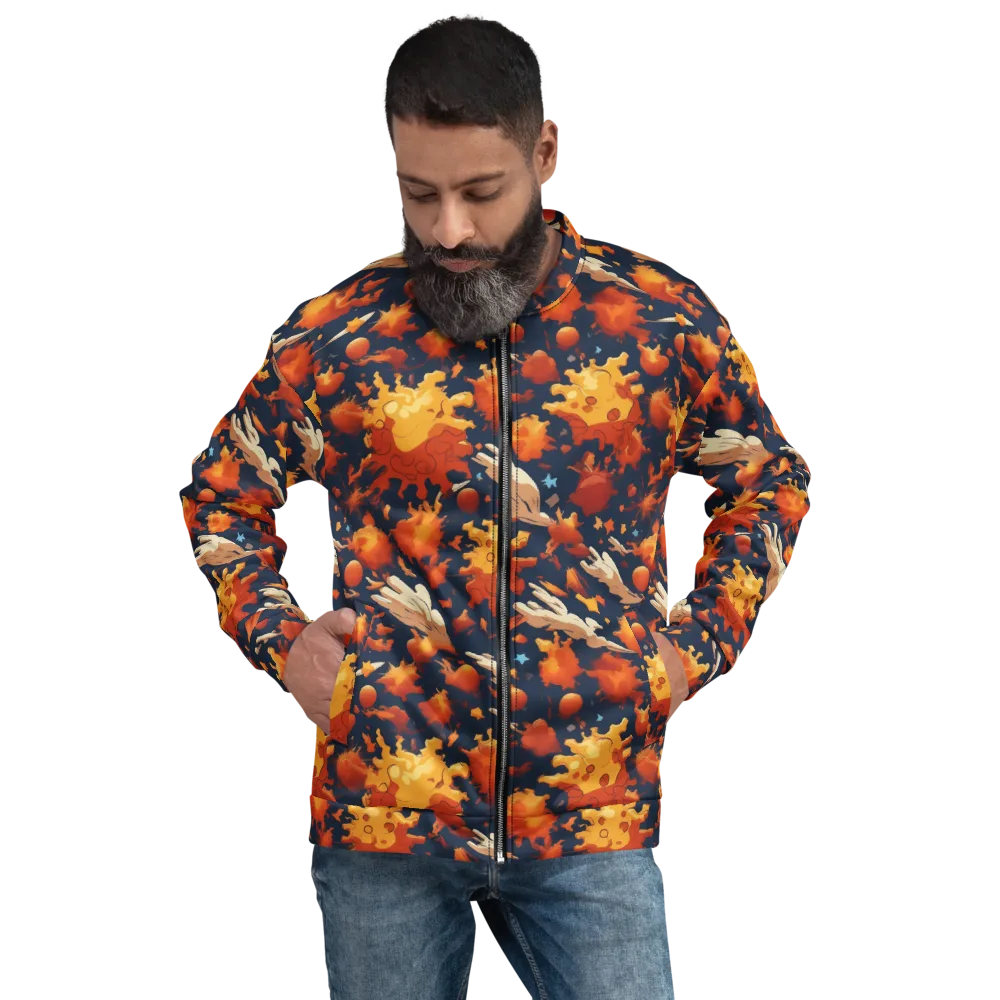Solar Flock on Bomber Jacket — Front