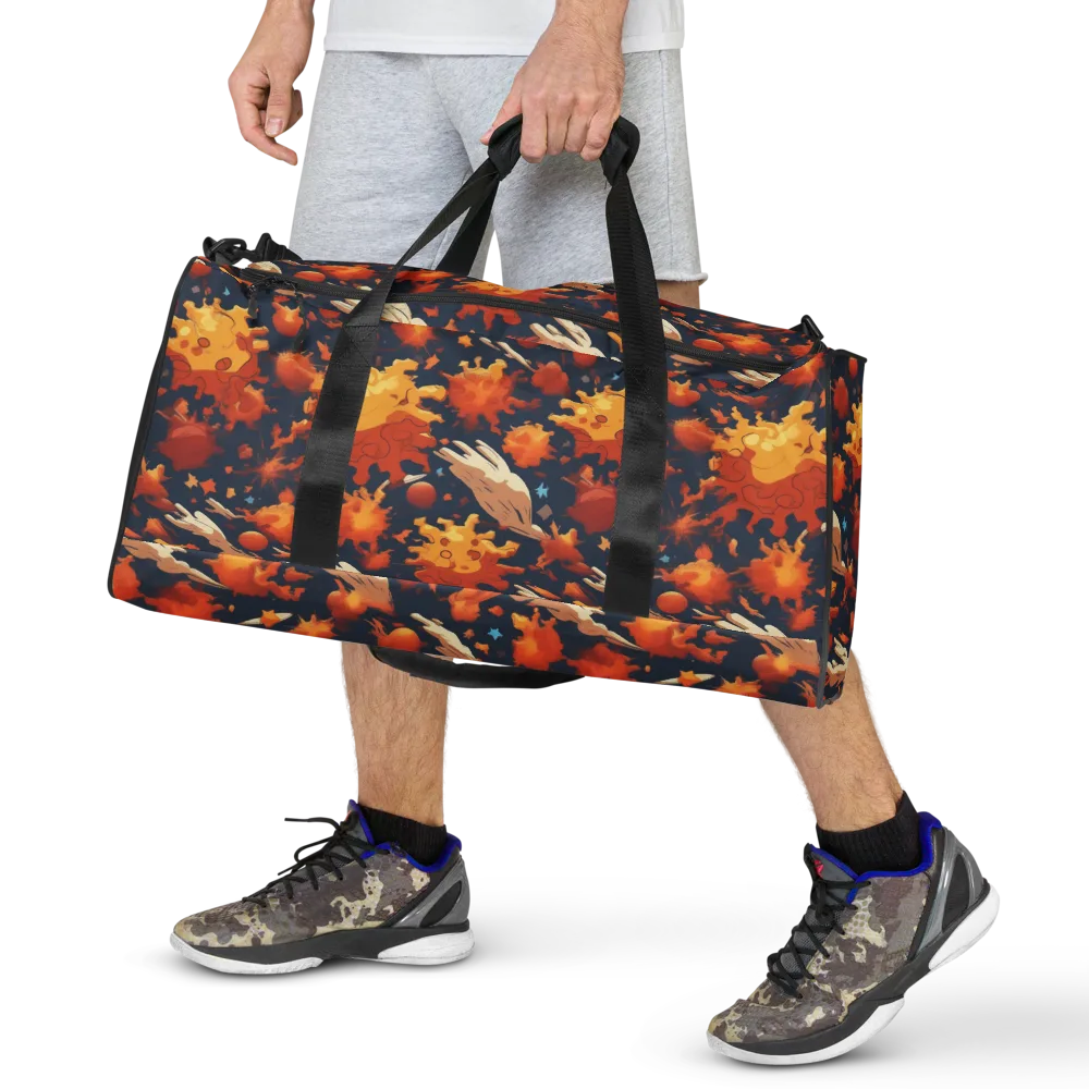 Solar Flock on Duffle Bag — Front