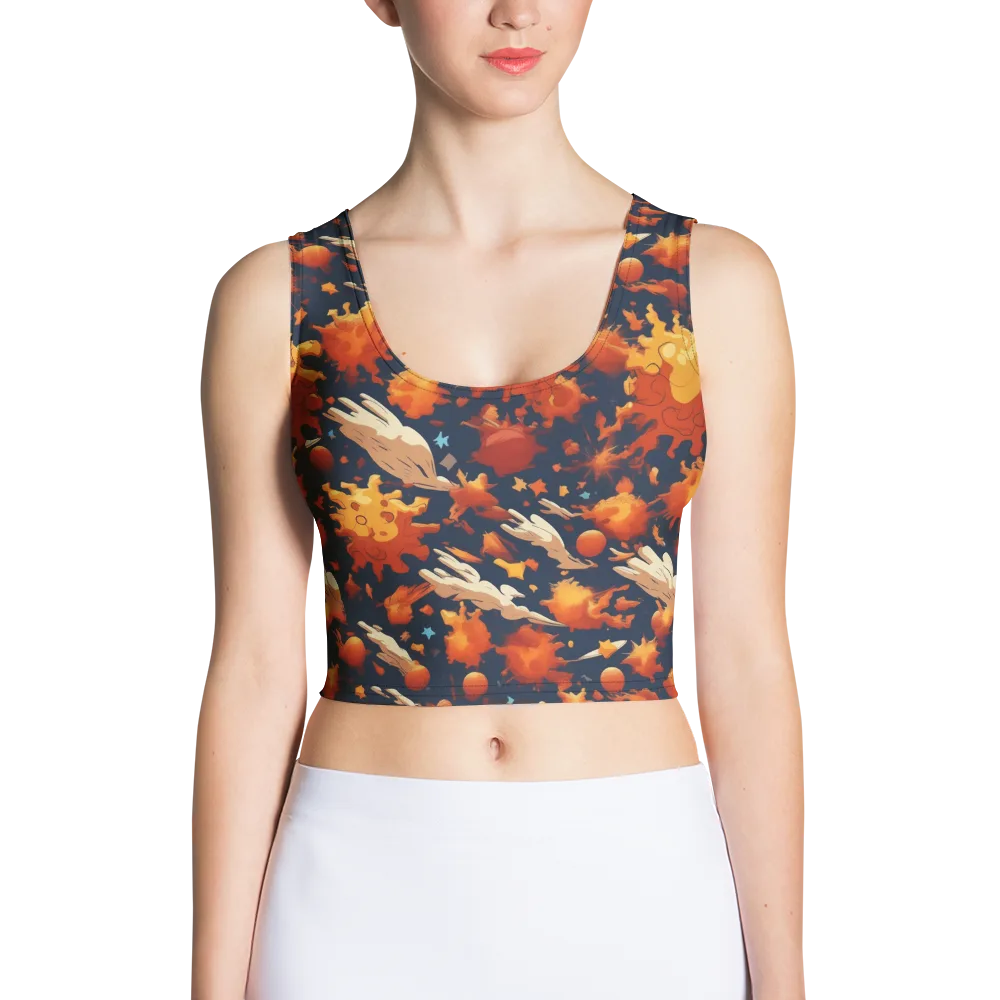 Solar Flock on Crop Top — Front