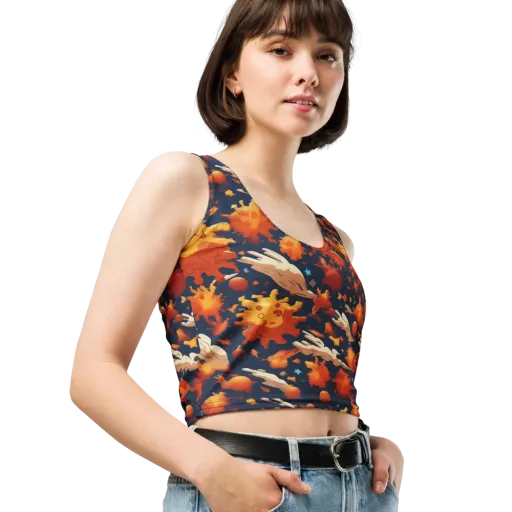 Solar Flock on a Crop Top