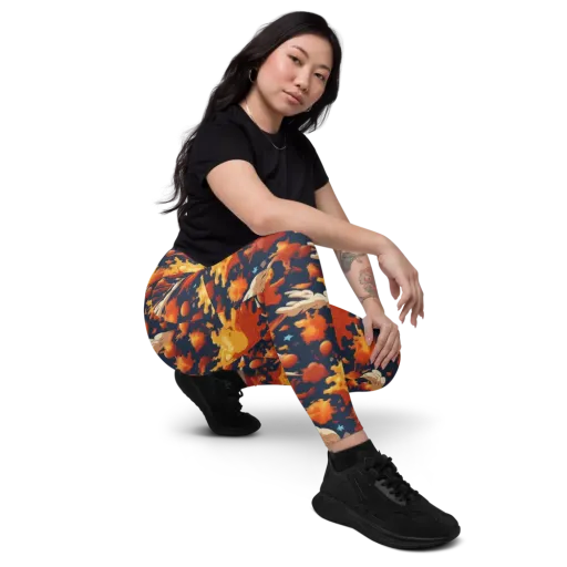 Solar Flock on a Leggings with Pockets