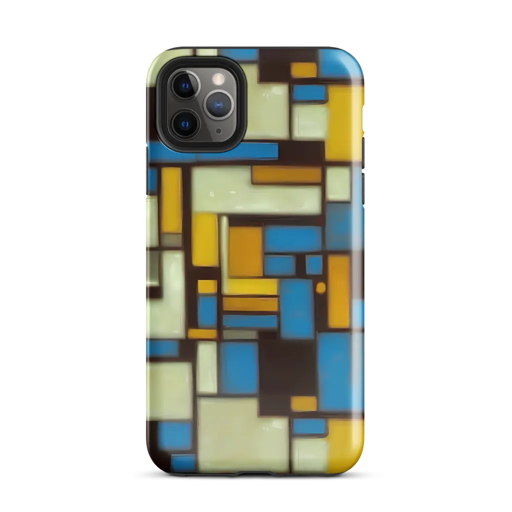 Midnight Grid on Tough Case for iPhone® — Front