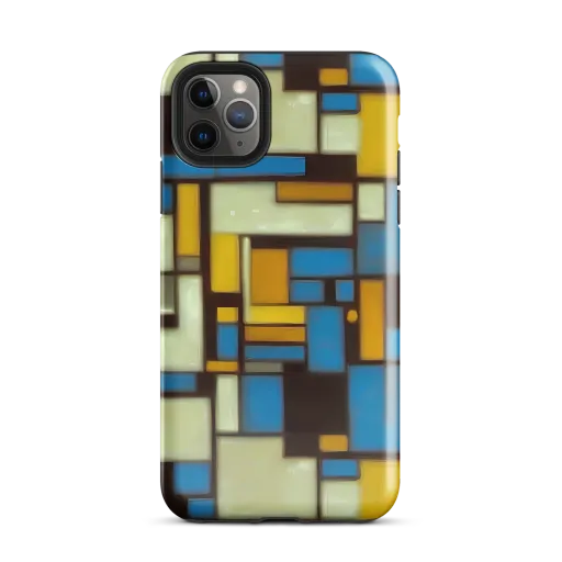 Midnight Grid on a Tough Case for iPhone®
