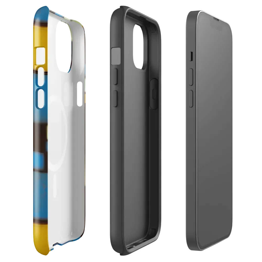Midnight Grid on MagSafe Tough Case for iPhone® — Front