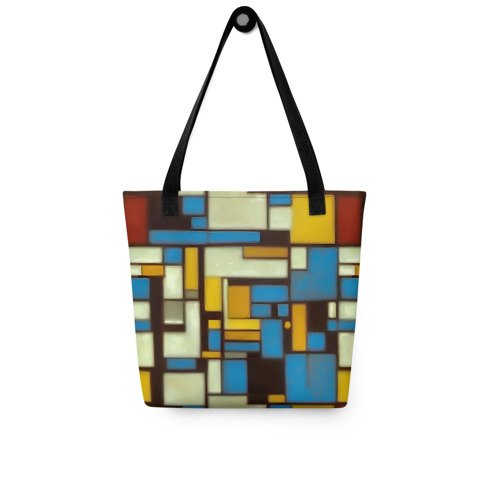 Midnight Grid on Tote Bag — Front