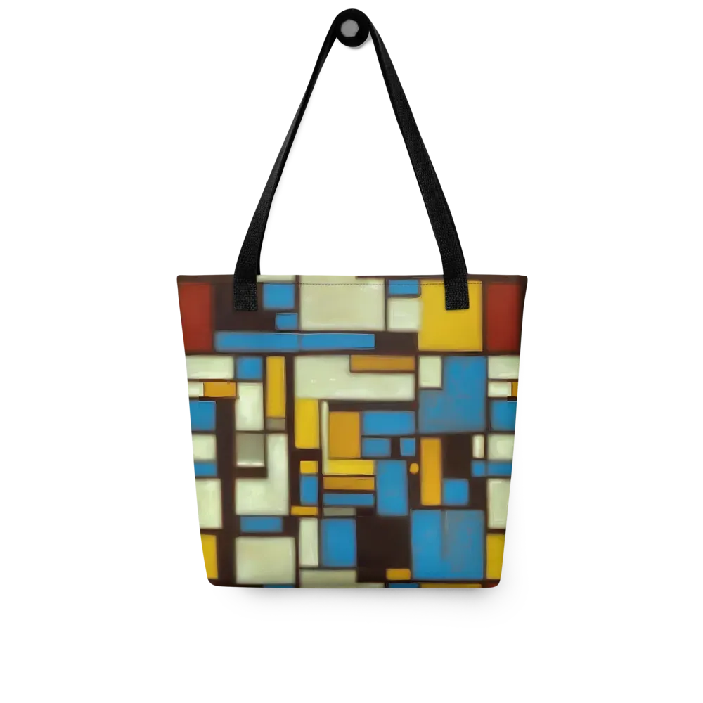 Midnight Grid on Tote Bag — Front