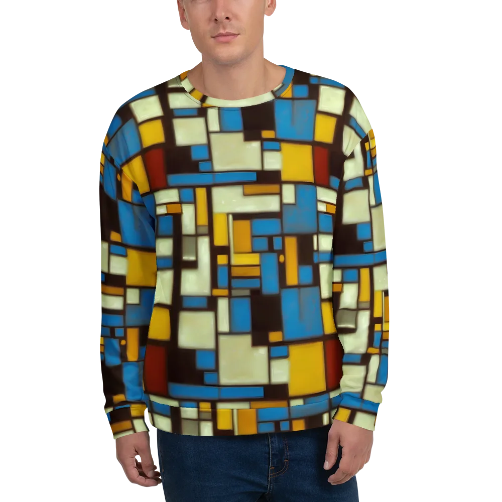 Midnight Grid on Sweatshirt — Front