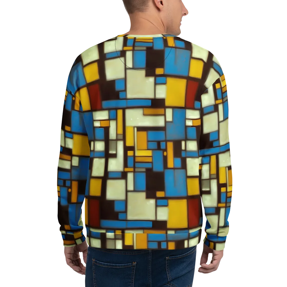 Midnight Grid on Sweatshirt — Back