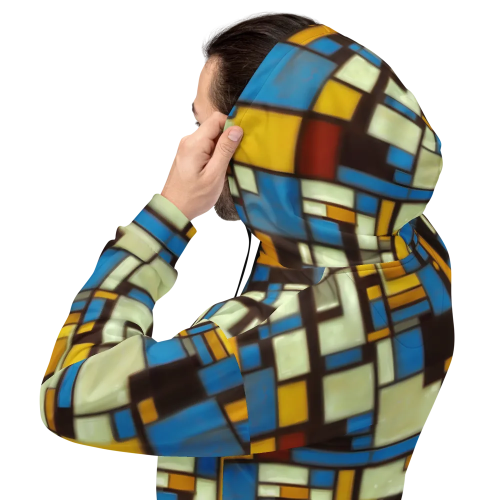 Midnight Grid on Hoodie — Back